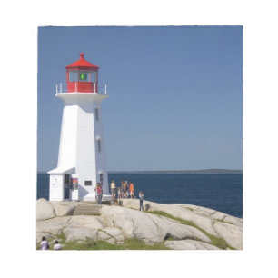 Lighthouse at Peggy's Cove, Nova Scotia, Canada. Notepad