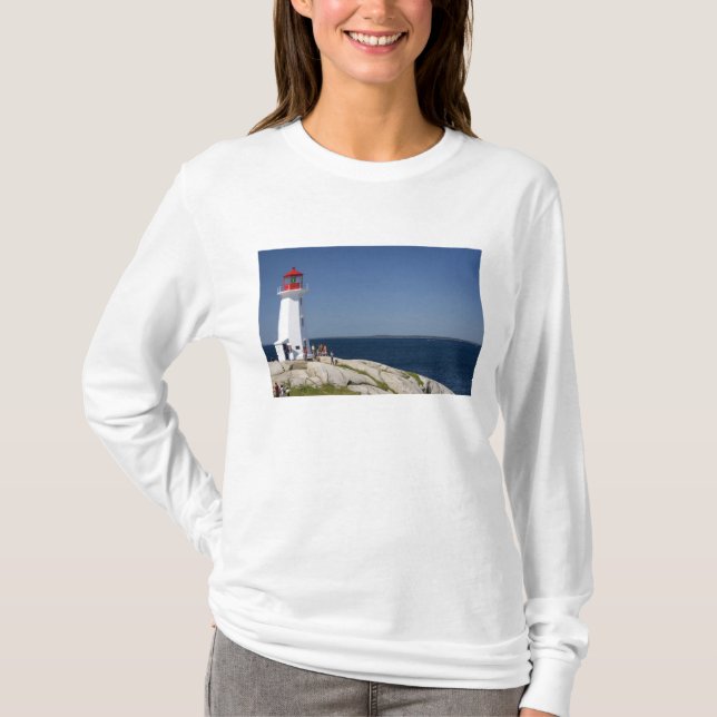 Lighthouse at Peggy's Cove, Nova Scotia, Canada. T-Shirt (Front)
