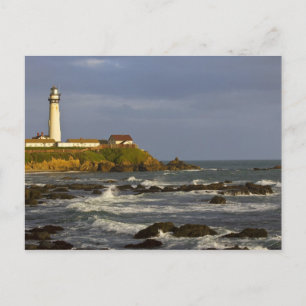 Lighthouse at Pigeon Point State Beach in San 2 Postcard
