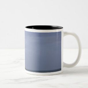 Lighthouse at Pigeon Point State Beach in San Two-Tone Coffee Mug