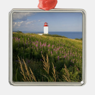 Lighthouse at St. Martins, New Brunswick, 2 Metal Ornament