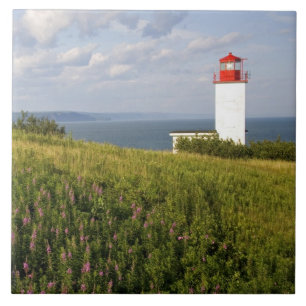 Lighthouse at St. Martins, New Brunswick, Ceramic Tile