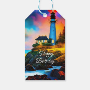 Lighthouse at Sunset Gift Tags