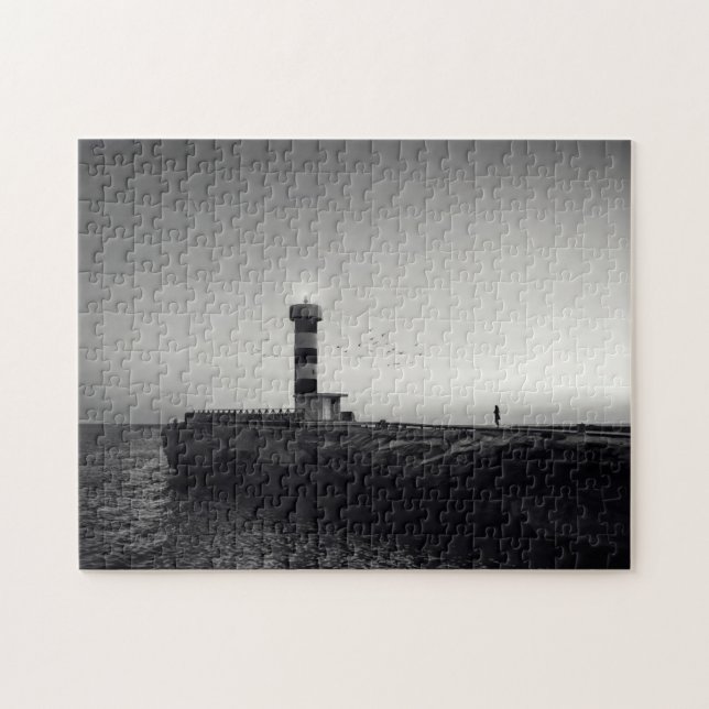 Lighthouse at Sunset Jigsaw Puzzle (Horizontal)