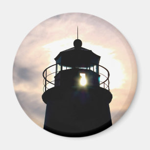 Lighthouse at Sunset Magnet