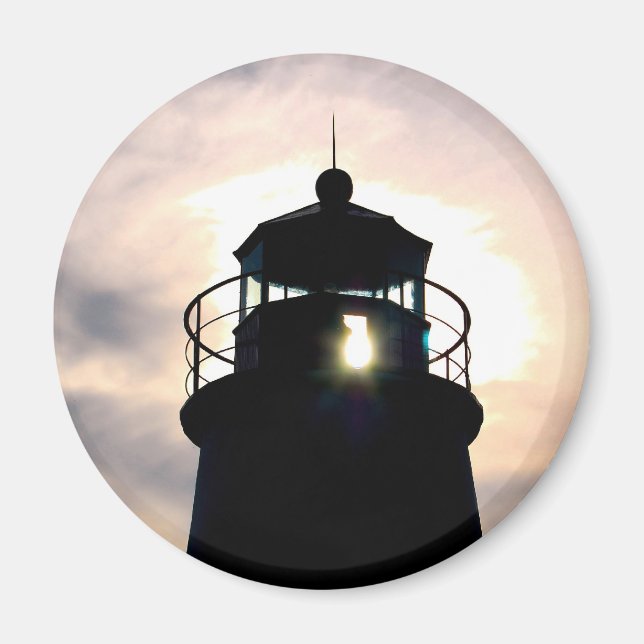 Lighthouse at Sunset Magnet (Front)