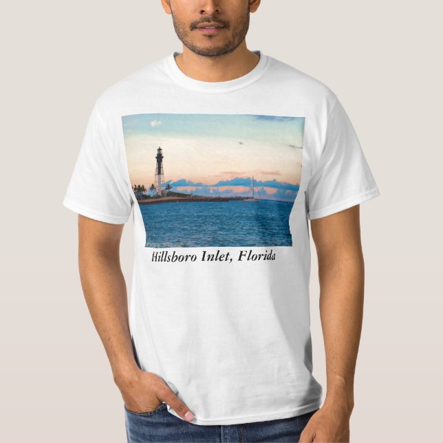 Lighthouse at Sunset T-Shirt (Front)