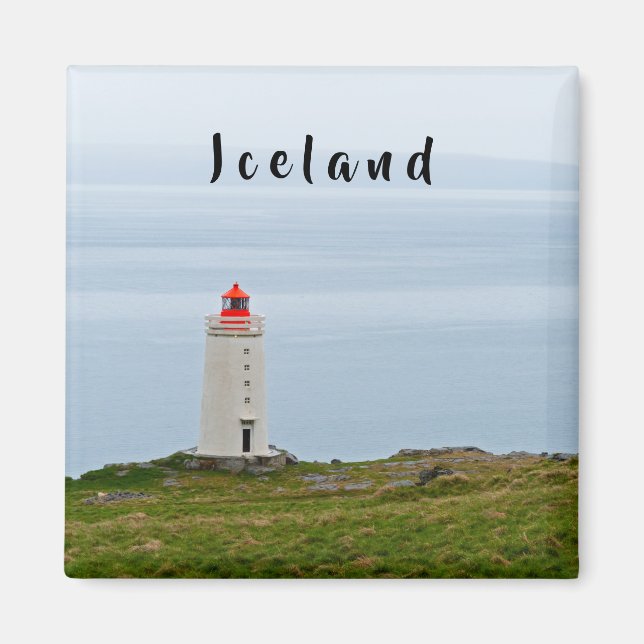 Lighthouse at Vatnsnes Peninsula - Iceland Magnet (Front)