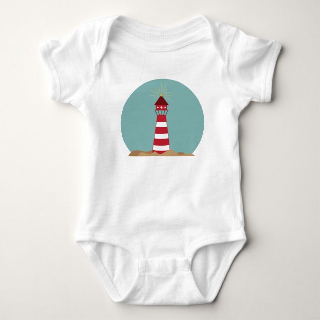 Lighthouse Baby Bodysuit (Front)