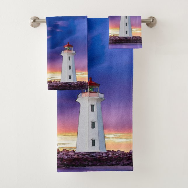 Lighthouse - Bathroom Towel Set (Insitu)