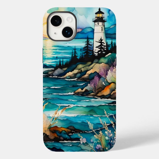 Lighthouse Bay Mountain Wildflower Garden  Case-Mate iPhone Case (Back)