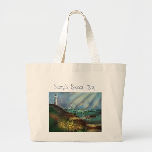 Lighthouse Beach Bag (Front)