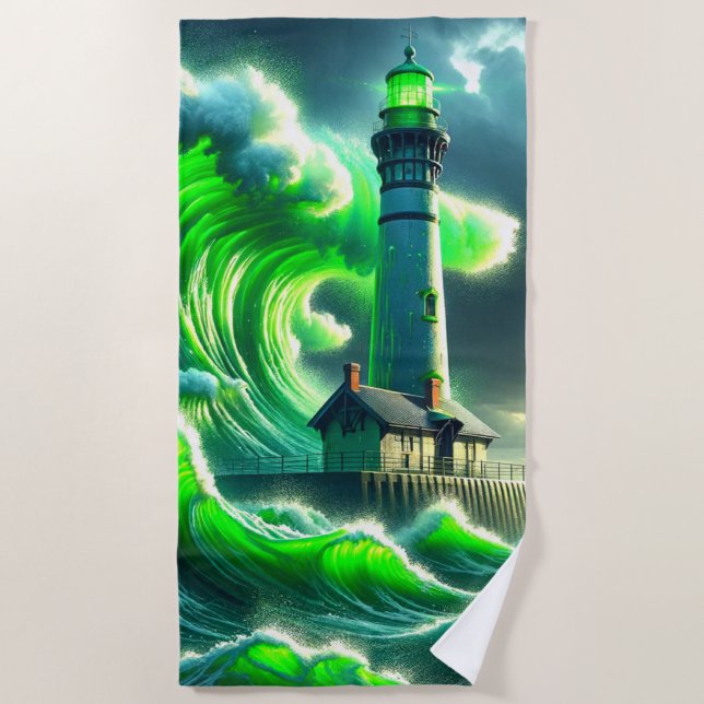 Lighthouse Beach Towel (Front)