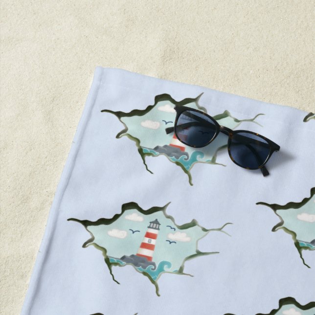 Lighthouse  beach towel (In Situ)