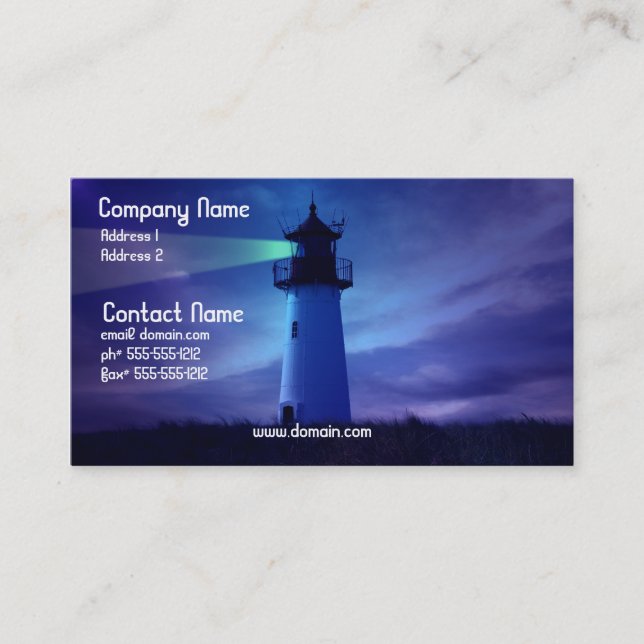 Lighthouse Beacon Business Card (Front)