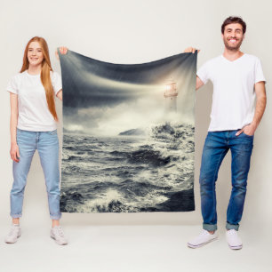 Lighthouse Beacon Fleece Blanket