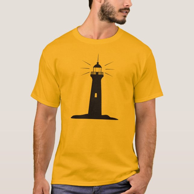 Lighthouse Beacon Silhouette T-Shirt (Front)
