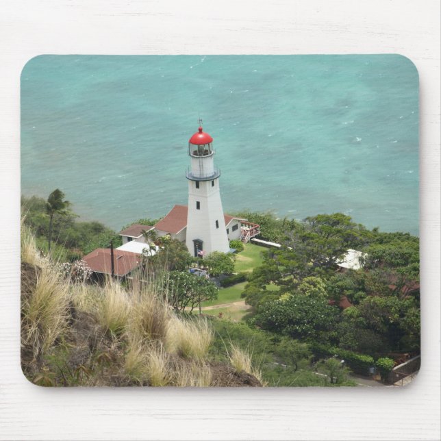 Lighthouse Below on the Ocean Mousepad (Front)