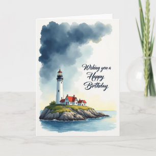 Lighthouse Birthday Card