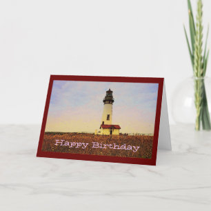 Lighthouse Birthday Card