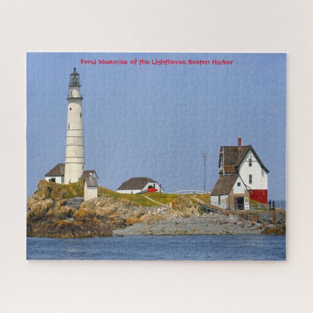 Lighthouse Boston Harbour. Jigsaw Puzzle (Horizontal)