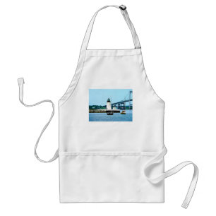 Lighthouse, Bridge and Boats, Newport, RI Standard Apron