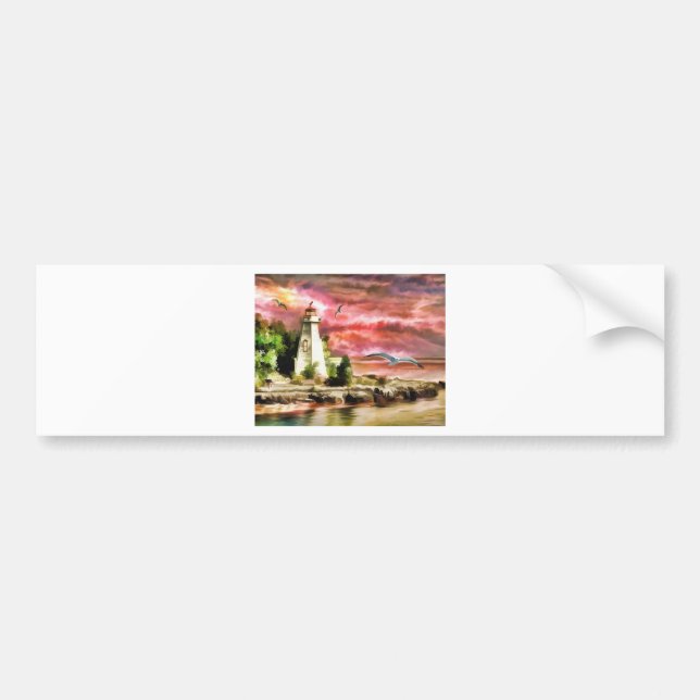 Lighthouse Bumper Sticker (Front)