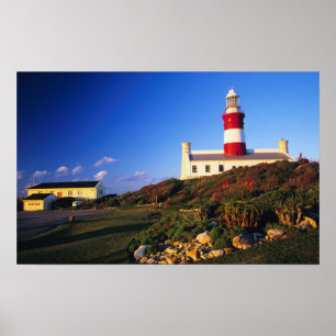 Lighthouse, Cape Agulhas, Western Cape Poster
