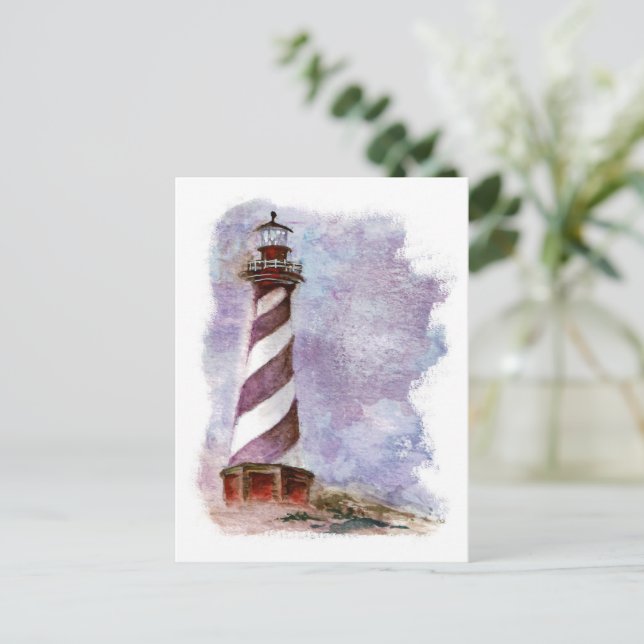 Lighthouse Cape Hatteras Holiday Postcard (Standing Front)