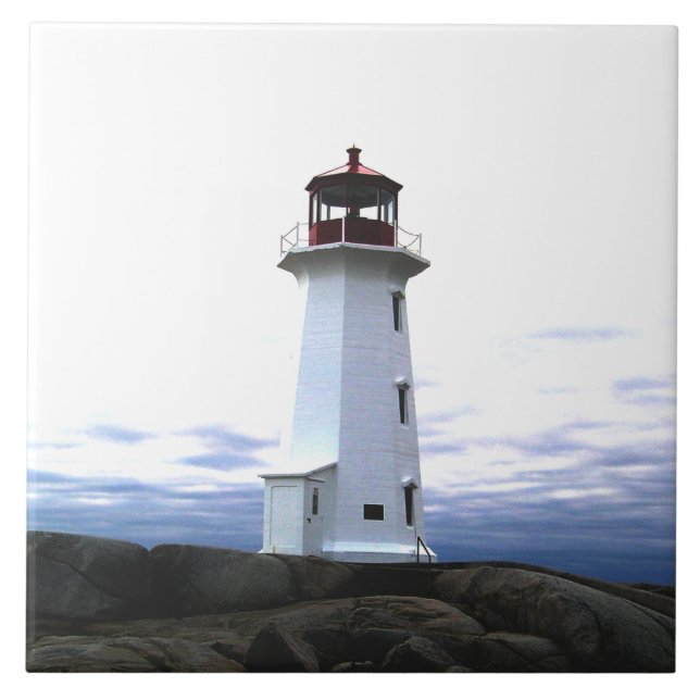 Lighthouse Ceramic tile Or Trivet Or Treasure Box (Front)
