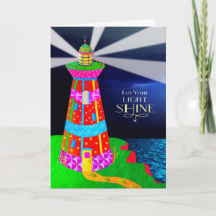 Lighthouse Christian Letting Your Light Shine Card