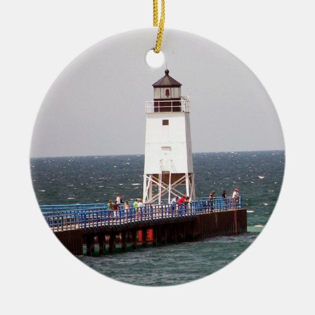Lighthouse Christmas Ornament (Front)