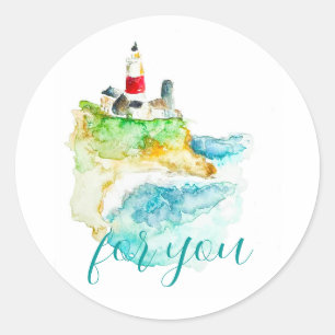 Lighthouse Classic Round Sticker
