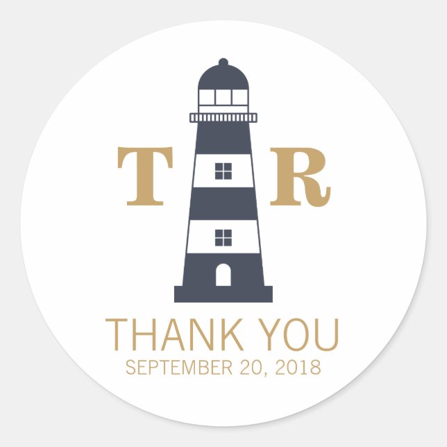 Lighthouse Classic Round Sticker (Front)