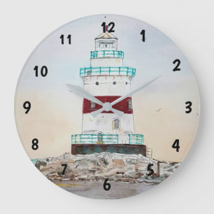 Lighthouse Clock, Latimer's Reef Large Clock