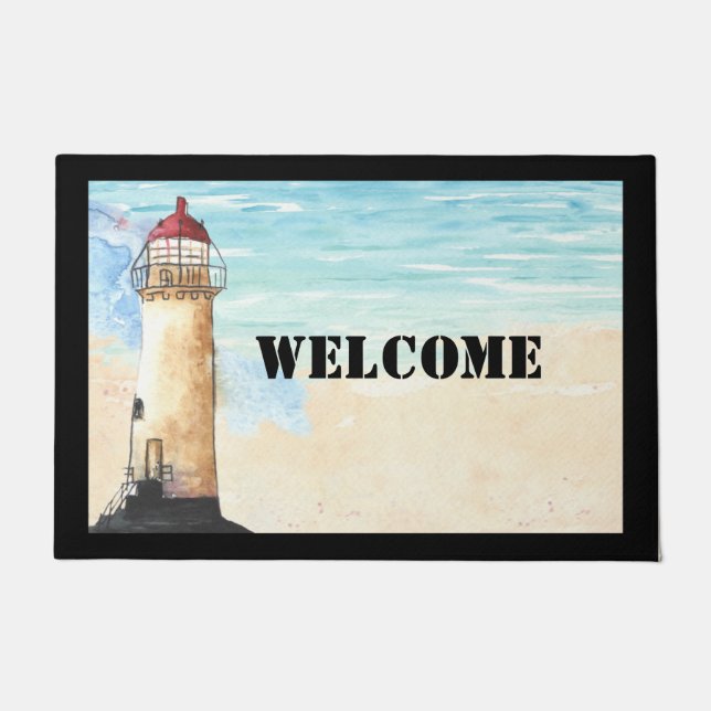Lighthouse Custom Door Mat (Front)