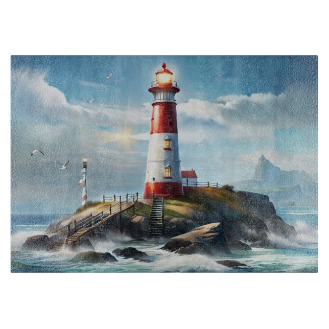 Lighthouse Cutting Board  (Front)