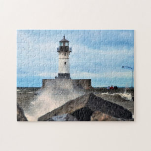 Lighthouse Duluth Minnesota Jigsaw Puzzle