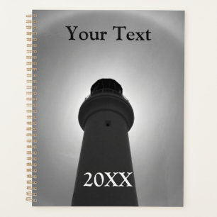 Lighthouse Effect - black and white Planner