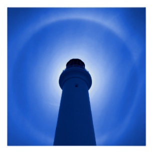 Lighthouse Effect - Blue Poster