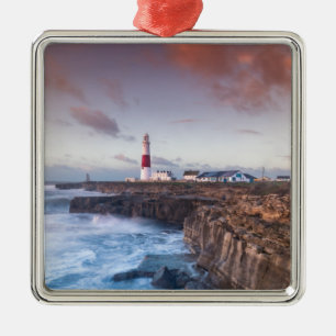 Lighthouse England Metal Ornament