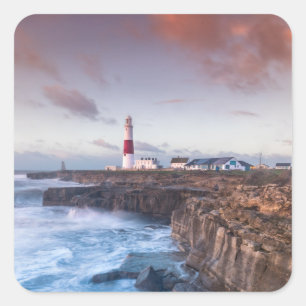 Lighthouse England Square Sticker