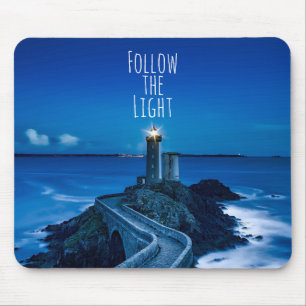 Lighthouse Follow the Light Mouse Pad