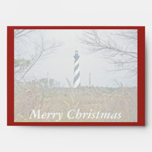 Lighthouse From Our House Merry Christmas Envelopes