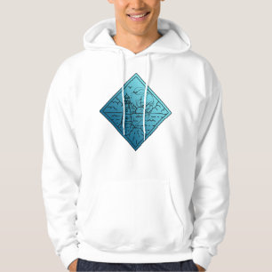 Lighthouse Gaze – Minimalist One Line Portrait & S Hoodie