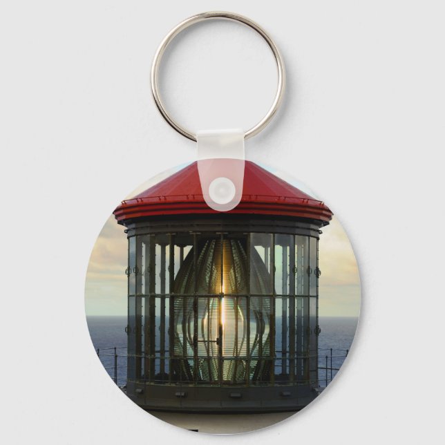 Lighthouse Glass Key Ring (Front)