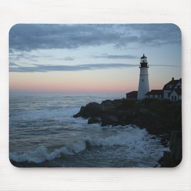Lighthouse, Glorious Sunset! Mouse Pad (Front)