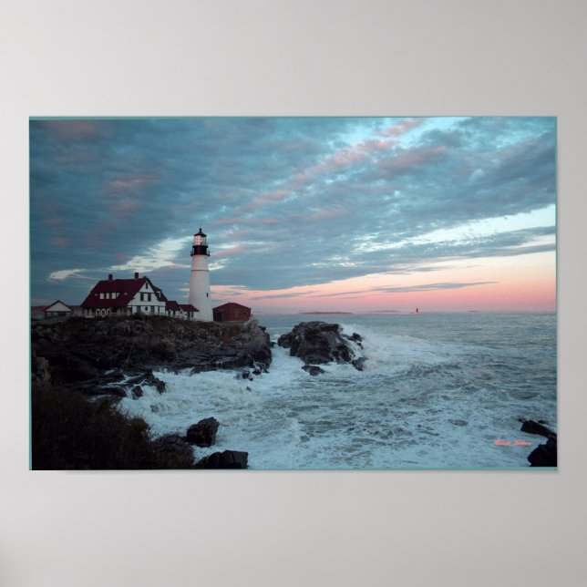 Lighthouse, Glorious Sunset, poster (Front)