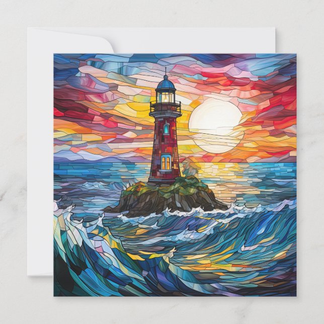 Lighthouse Greeting Card (Front)