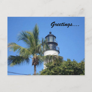 lighthouse, Greetings.... Postcard